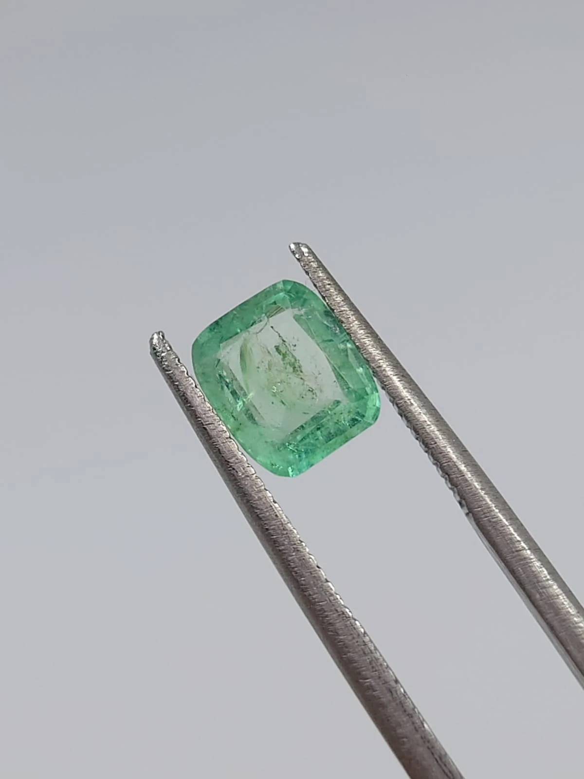 0.9ct Natural  Emerald Octagon Shape Loose Gemstone From Panjshir Afghanistan — view 3